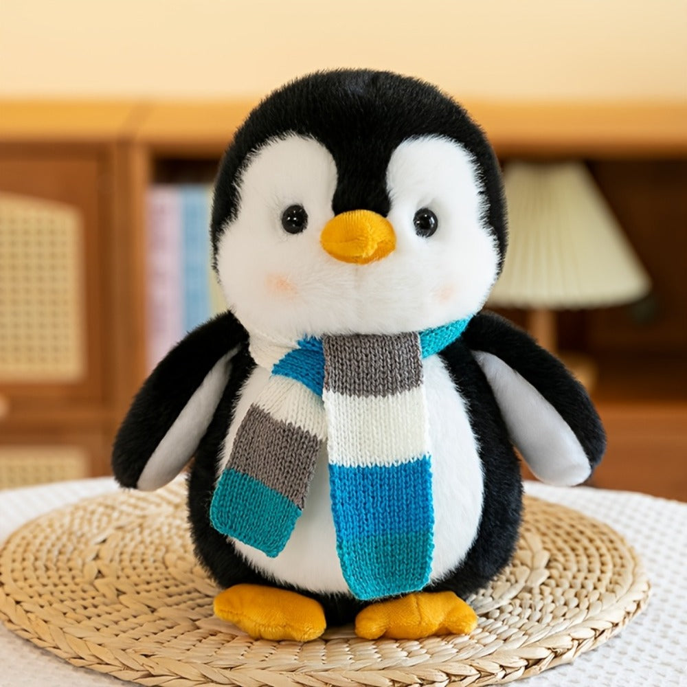 Stuffed Animal Scarf Penguin with Blue or Yellow Accessory Option and One-Piece Configuration — image 4