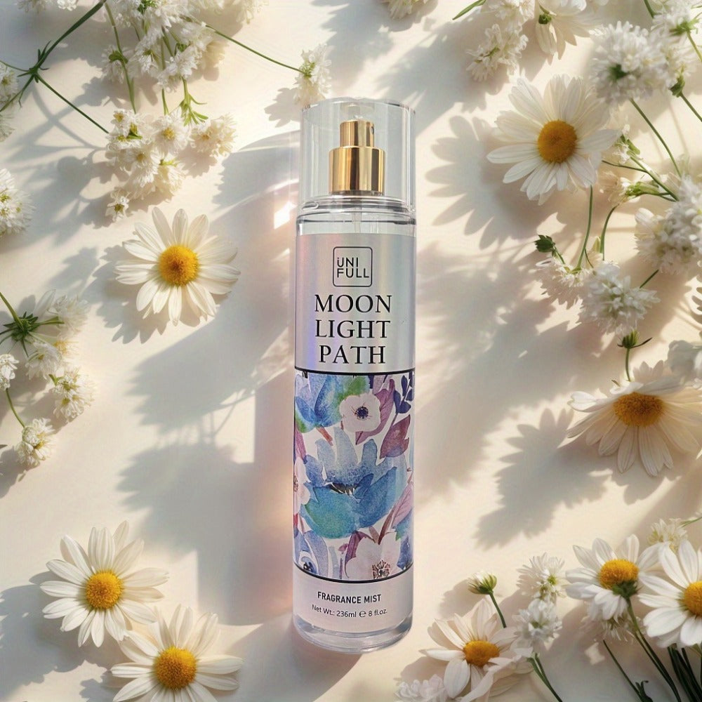 Body Mist Perfume Spray 8oz – 12 Scents Floral Hair & Body Fragrance for Women, Rose, Cherry Blossom, Beach, Long-Lasting Lig