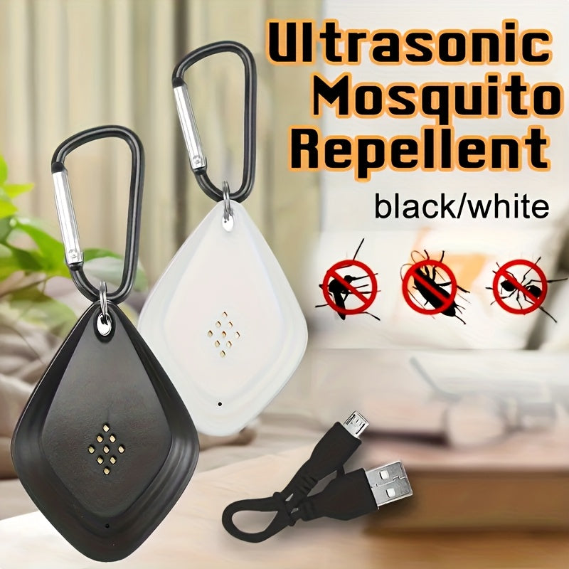 Ultrasonic Pest Repeller USB Mini, Sonic Insect for Mosquitoes, Fleas & Ticks, Portable Variable Frequency Device for Home — 