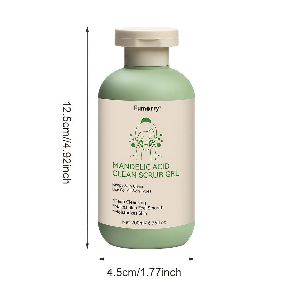 Mandelic Acid Exfoliating Gel 200ml with Aloe & Rose Extract, Deep Cleansing Pore Cleanser for Face & Body — image 5