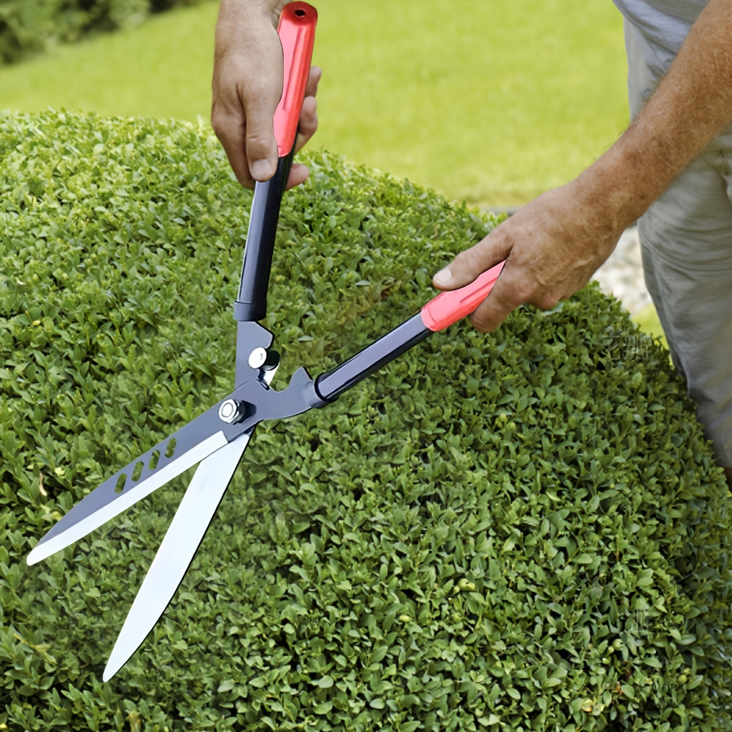 Long-Handle Hedge and Twig Shears, 20.4 Inches Overall with 10.8-Inch Blades and Red Grip Ends — image 6