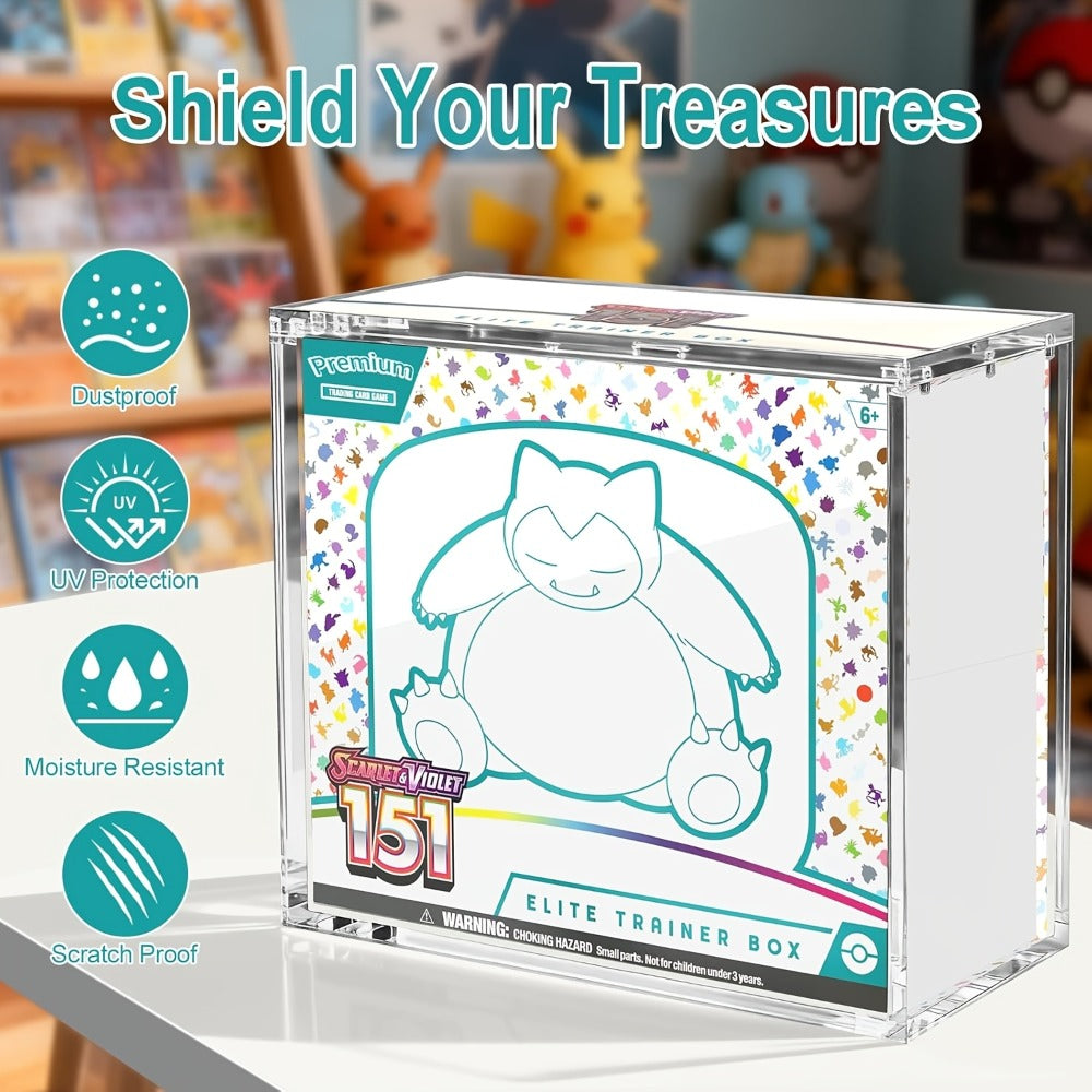 Pokemon Acrylic Display Case for ETB & Booster Bundle with the Listed Color, Size or Set Options for Everyday Use — image 5