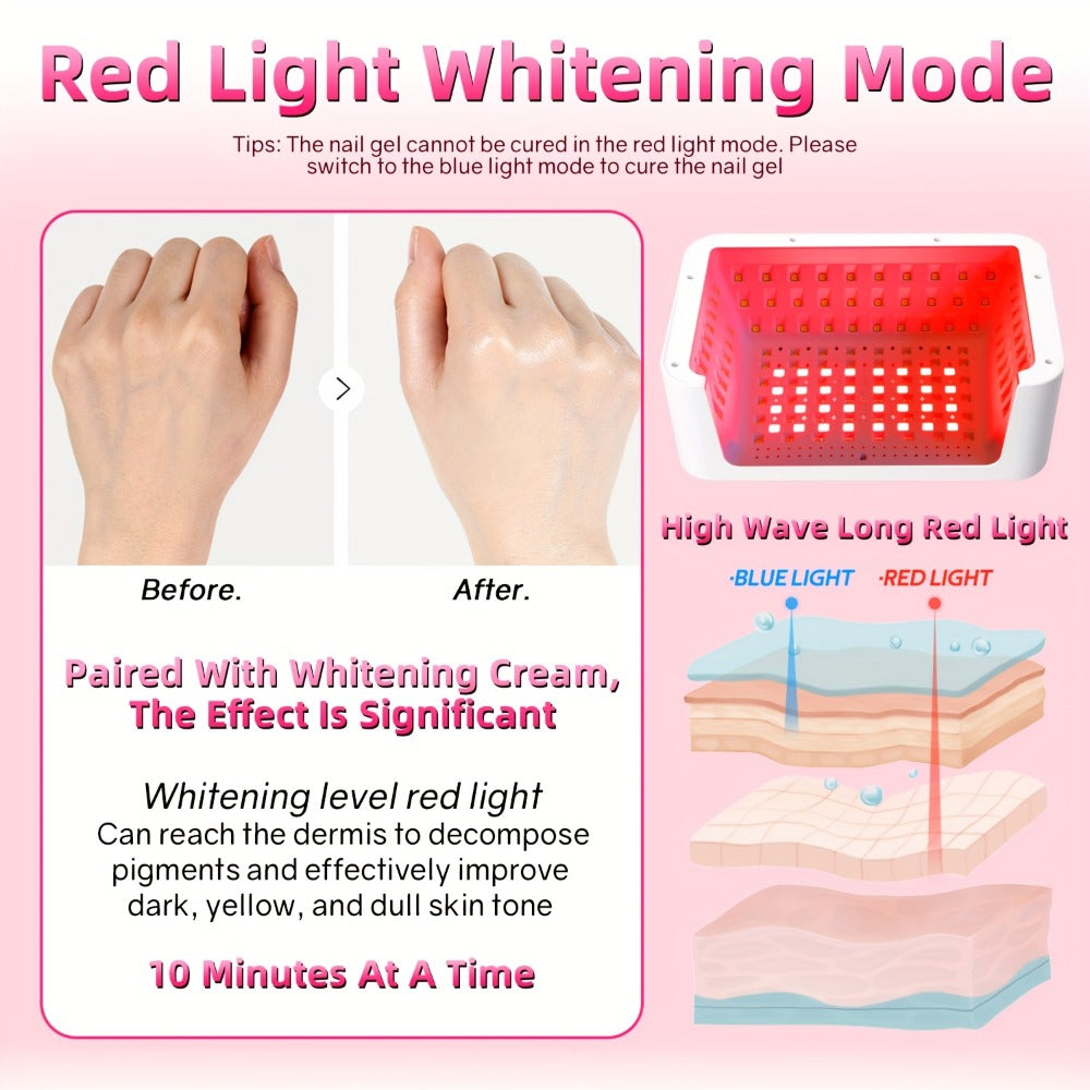 Sun-D5 Dual-Hand UV/LED Nail Lamp with 108-Bead Label, Removable Base, LCD and Four Timers — image 13