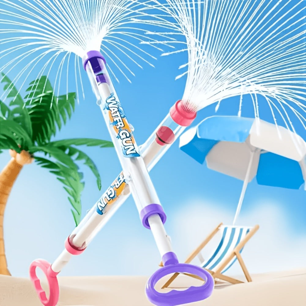 Firework-Shape Manual Water Blaster Set with Three or Six Pull-Push Wands in Blue, Purple and Pink — image 6