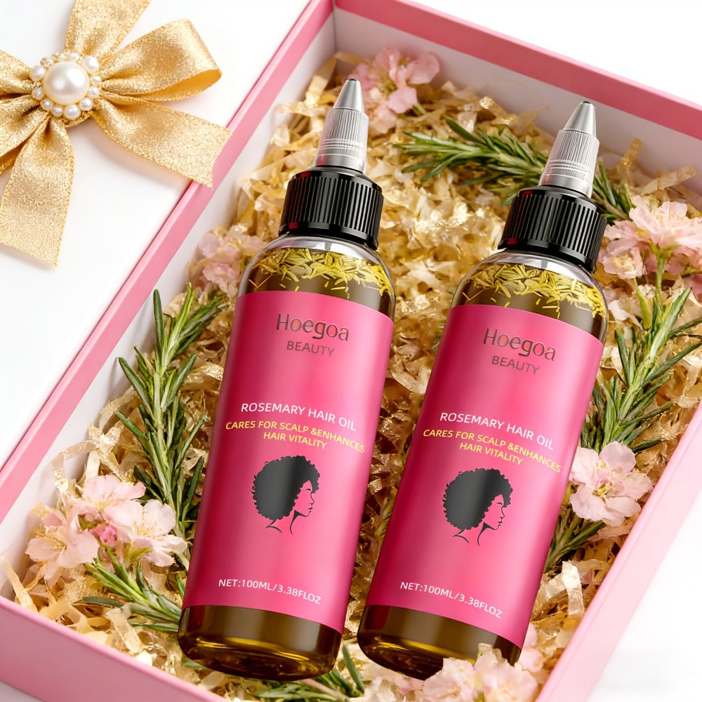 Hair Oil Hoegoa Rosemary Two-Bottle 100ml Gift Set with Pointed Applicators for Hair and Scalp Application — image 8