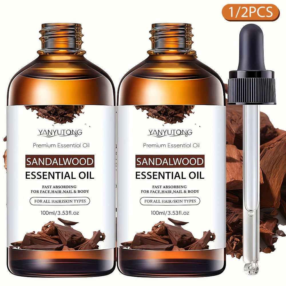 Essential Oil Sandalwood 30ml, 100ml or Twin Pack with Warm Woody Scent for Diffuser and Shower — image 1