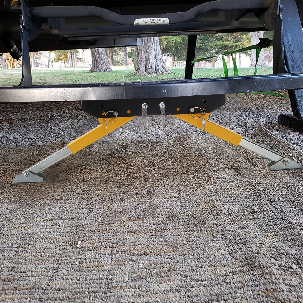 RV Step Stabilizer Kit – Adjustable Foldable Ladder Support for 5th Wheel, Travel Trailer & Motorhome, Eliminates Bounce — im