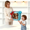 Brown Electronic Plush Puppy Toy with Walking, Barking and Tail-Motion Icons in a Single Boxed Option — image 1