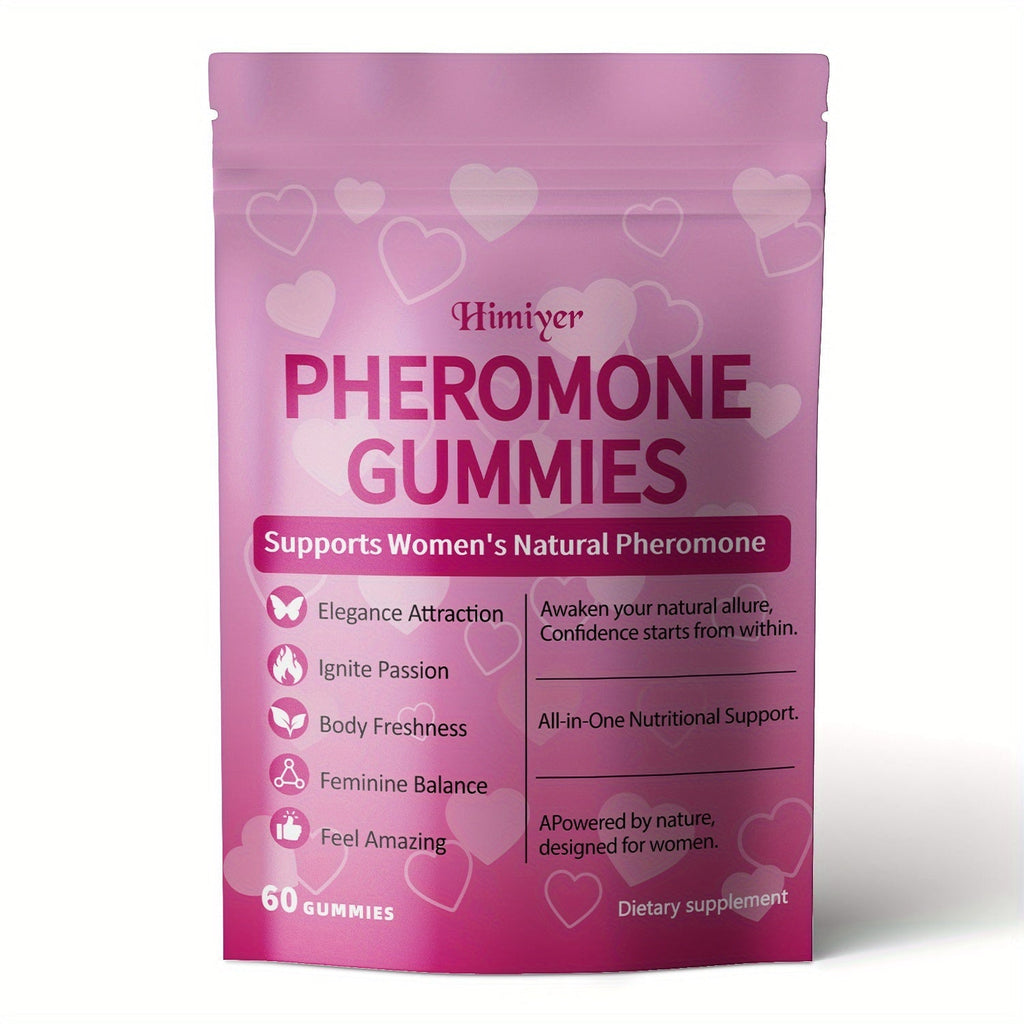 Women's Pheromone Gummies with L-Arginine, Maca & Beetroot, Natural Attraction, Confidence & Feminine Balance Supplement — im