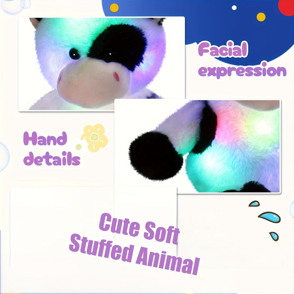 Plush Toy Highland Cow with Glowing Body and Optional Music in Two Interactive Styles for Display — image 4