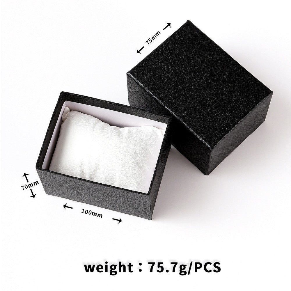 Men's Black Minimalist Quartz Watch Set