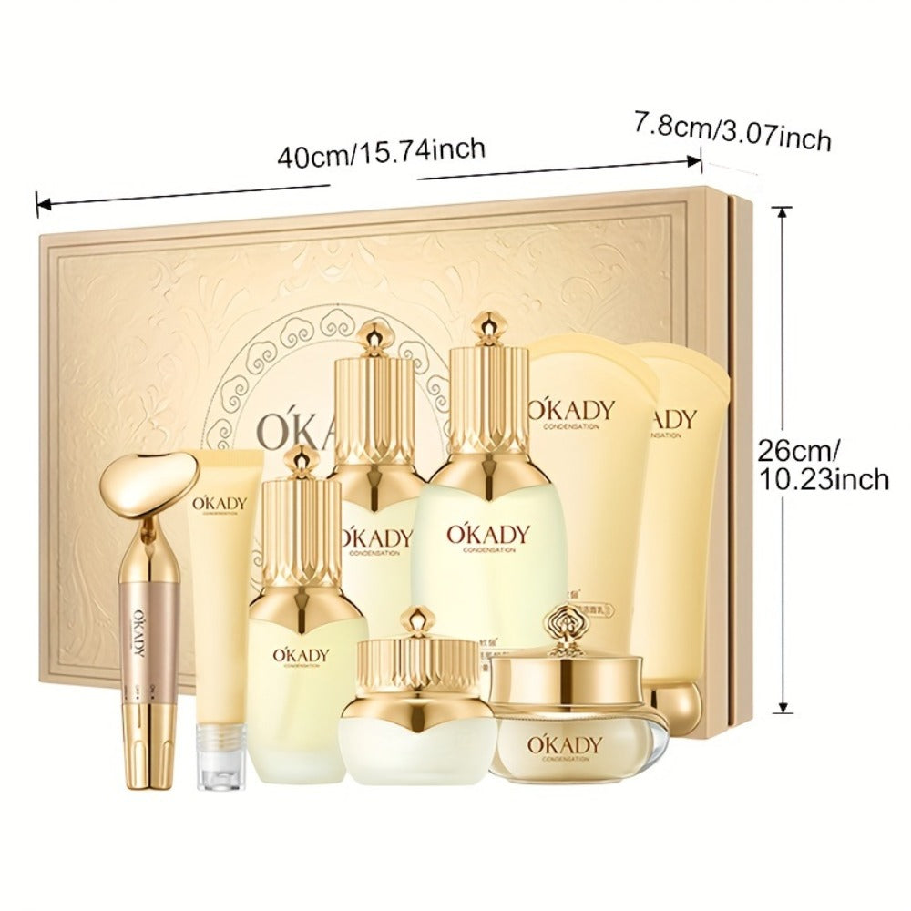 Skincare Set with OKADY Label, 9 Ginseng Products Including Cleanser Toner Essence Serum and Creams — image 6