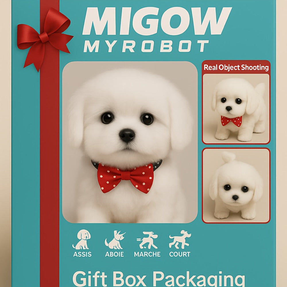 Interactive Robotic White Labrador Puppy Plush Toy, Walks Barks Wags Tail, Realistic Electronic Pet Dog — image 12