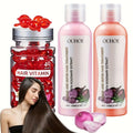 Three-Piece OUIHOE Hair Care Set with Shampoo, Conditioner and Coordinated Capsule Product Pack — image 12