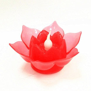 Electronic Plastic Big Lotus With Battery Lamp
