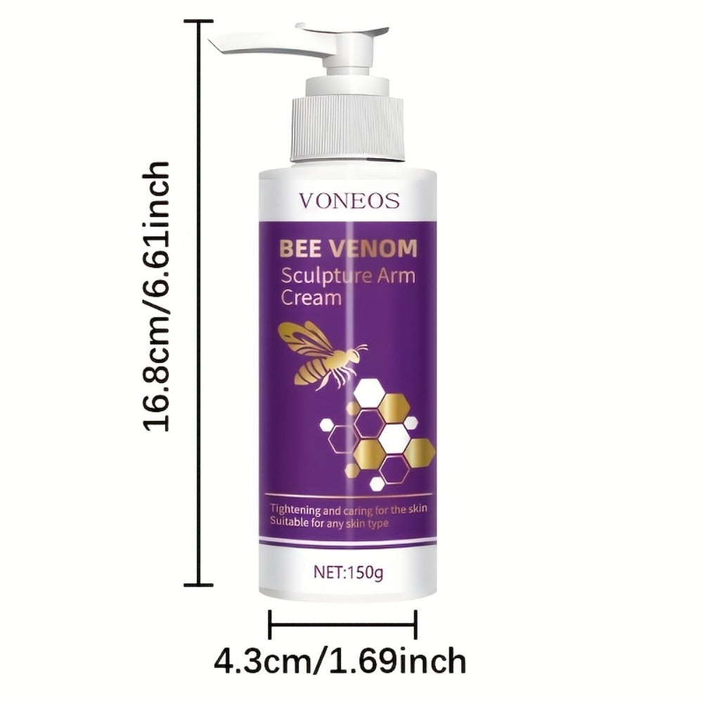 Body Cream VONEVOS Five 150g Pump Bottles with Bee Venom, Hyaluronic Acid and Collagen for External Arm Application — image 4