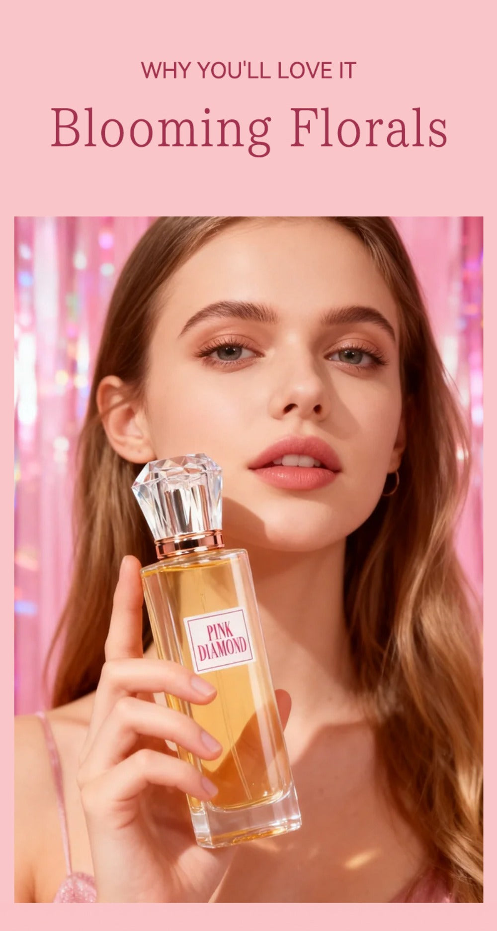 Pink Diamond Eau de Parfum Spray, 3.4 fl oz Bottle with Aldehyde, Lily and Orange Scent Notes — image 11