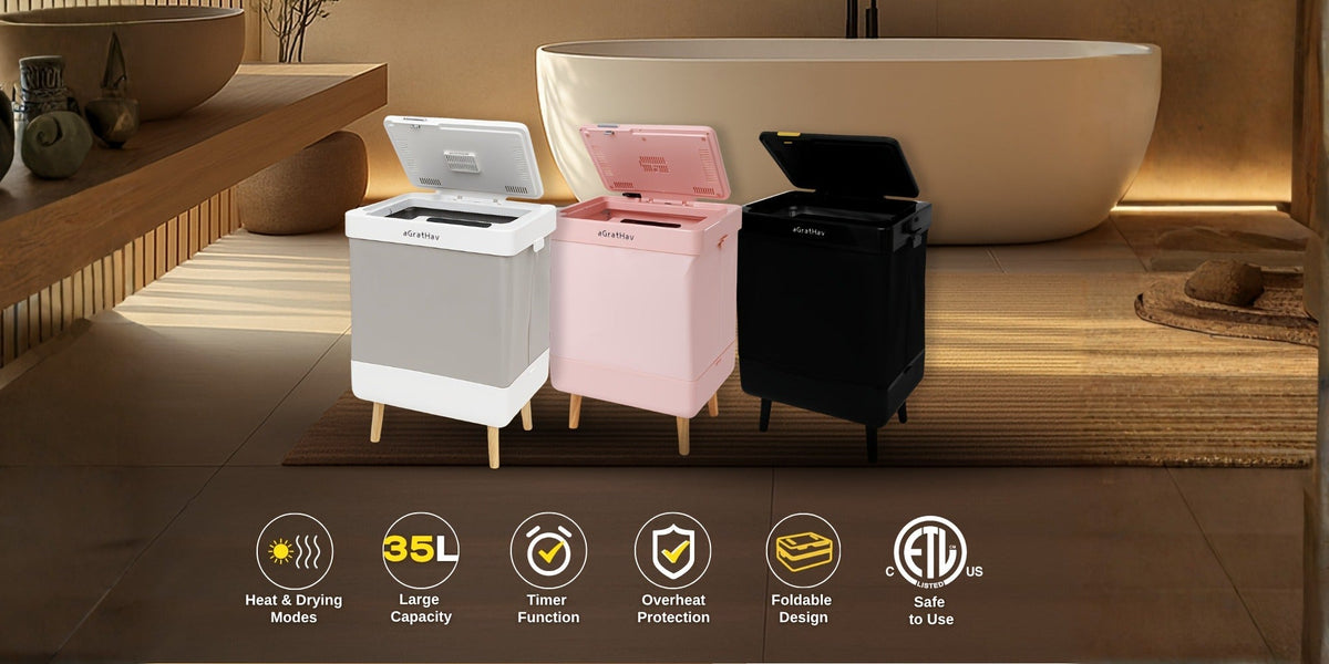 Electric Towel Warmer 35L Large Capacity Foldable Blanket Warmer with Timer & Drying Mode, Fast Heating — image 13