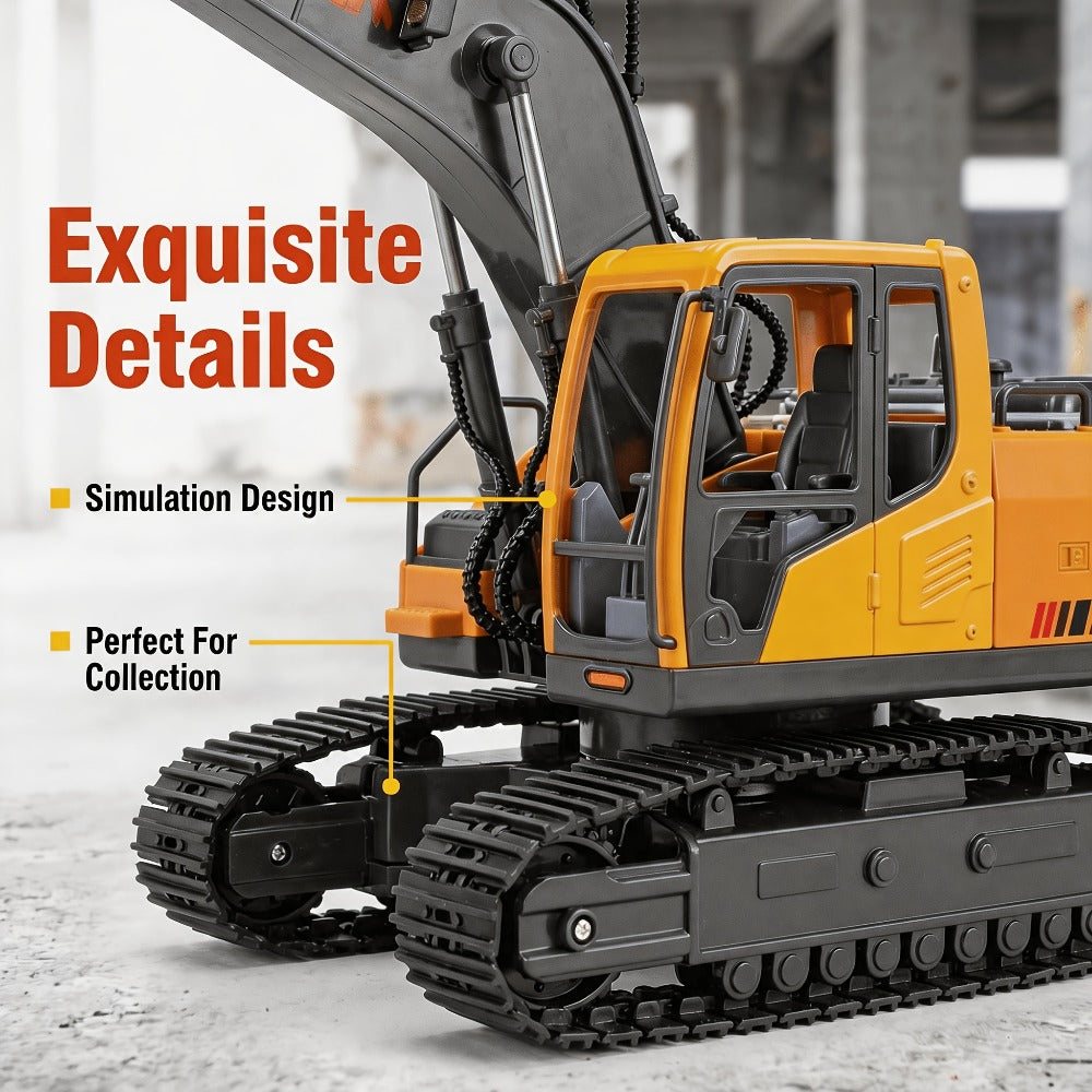 RC Engineering Vehicle Set 11-Channel 2.4GHz, 2-in-1 & 4-in-1 Remote Control Excavator Dump Truck Bulldozer — image 11