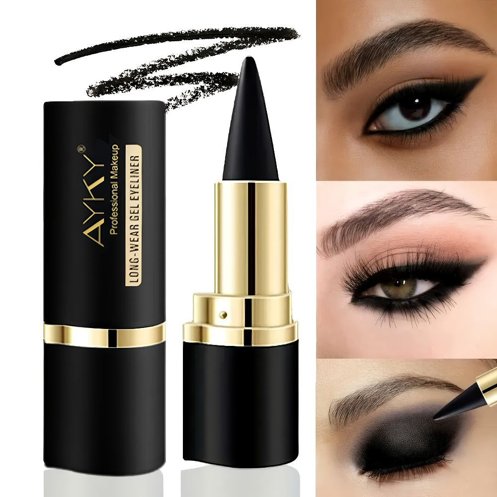 Waterproof Eyeliner Pencil 2-Pack for Women – Smudge-Proof Sweat-Resistant Black Liner, for Makeup, Travel and Everyday Vanit
