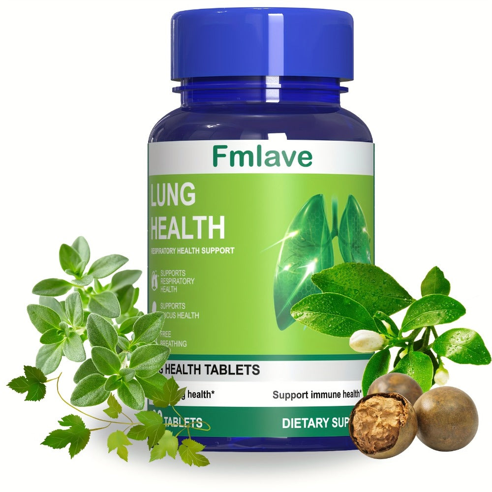 Herbal Lung Cleanse Supplement 60 Tablets, Respiratory Health Support, Breathing Comfort, Mucus Clearance & Immune Boost — im