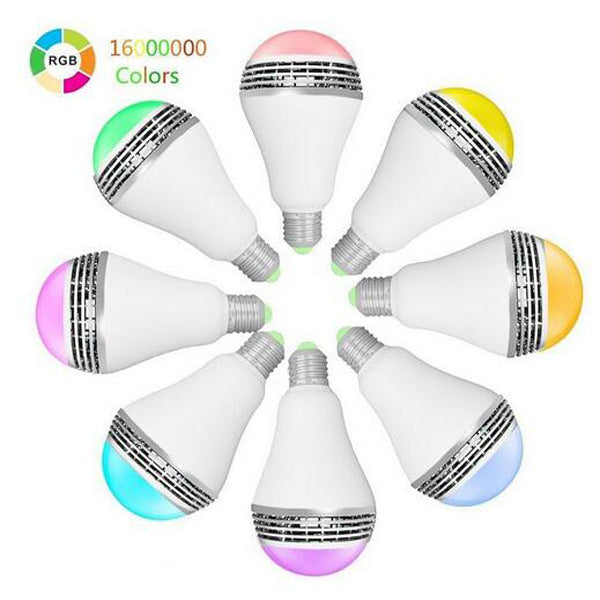 Smart LED Bulb with Bluetooth Speaker - E27 RGB Music Light
