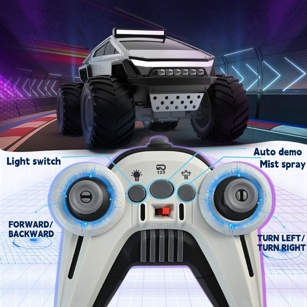 Remote Control Car, Cybertruck-Style 1:14 and 1:18 Pickup Models with 2.4GHz Control, LEDs and Spray Effect — image 8