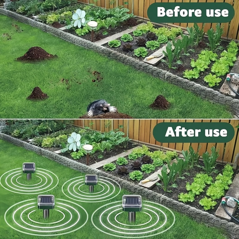 Outdoor Solar Lights for Yard, Solar Outdoor Lights for Garden, LED Landscape Path Lights IP44, Solar Lawn Projection Lights 