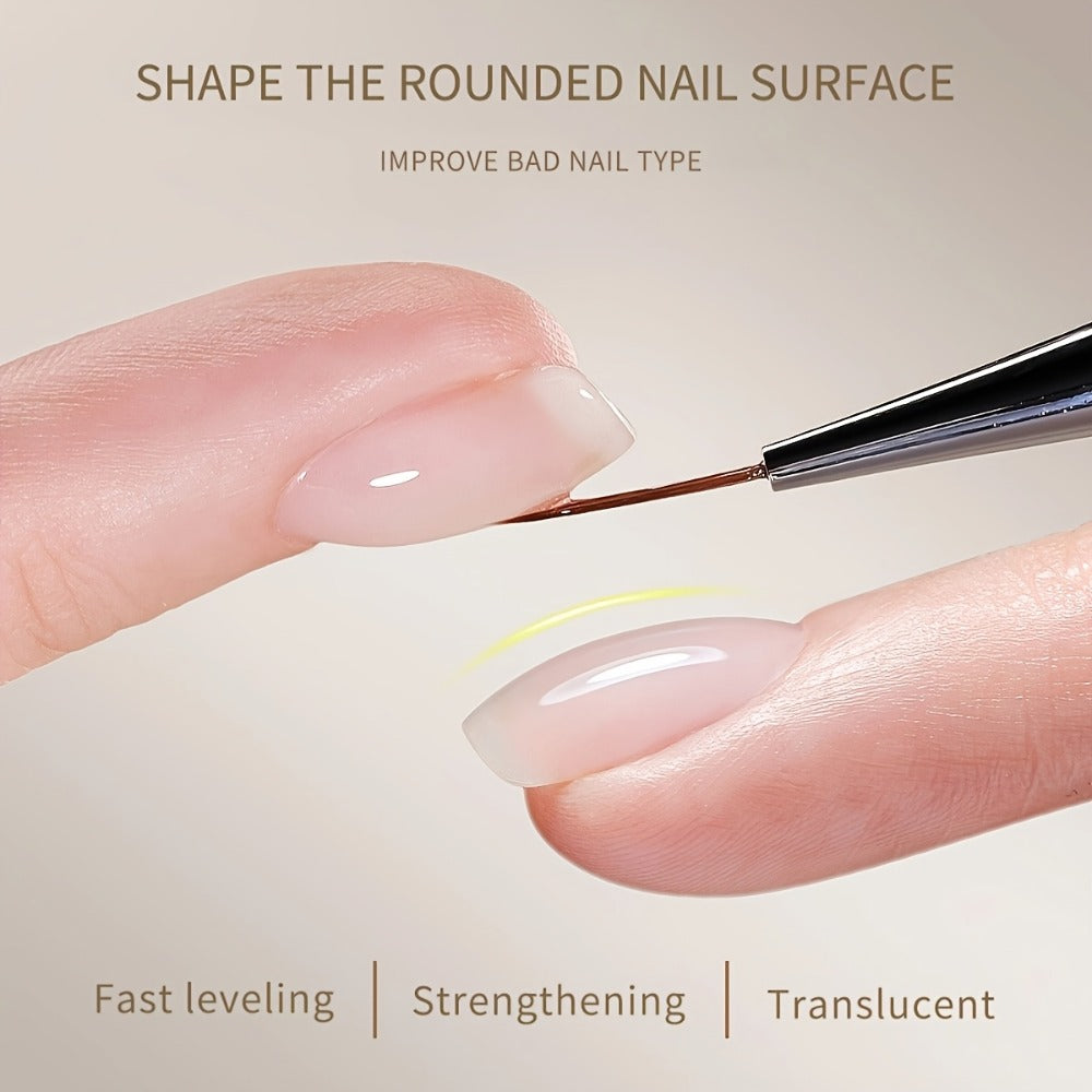 Builder Gel Base 2-Bottle Set, 15ml Each with Transparent Construction Primer for UV or LED Nail Extension Application — imag