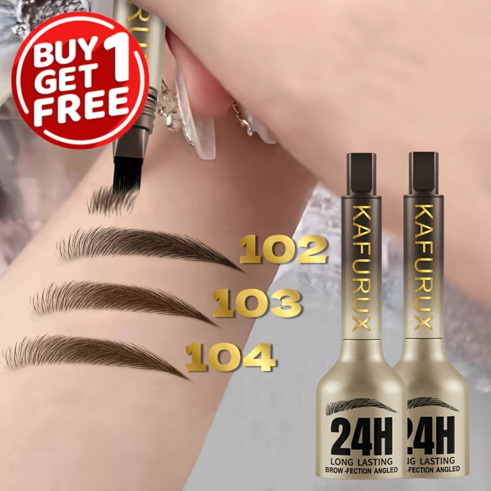 Eyebrow Powder Pencil 2pcs Set, Waterproof Sweatproof Brow Makeup with Setting Formula, Natural Defined Look — image 2