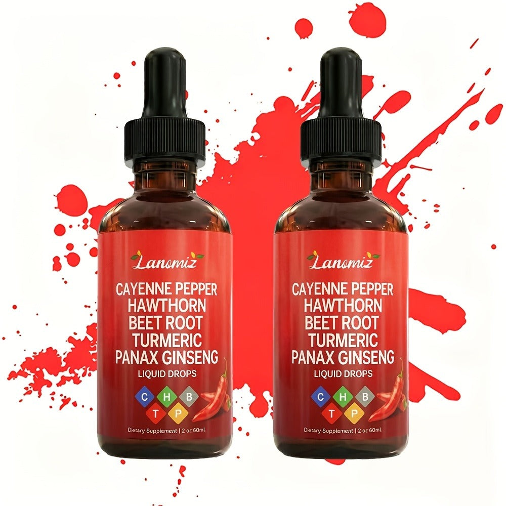 Cayenne Pepper Herbal Liquid Drops in 2-Fl-Oz Bottles with One-, Two- or Three-Bottle Options — image 7