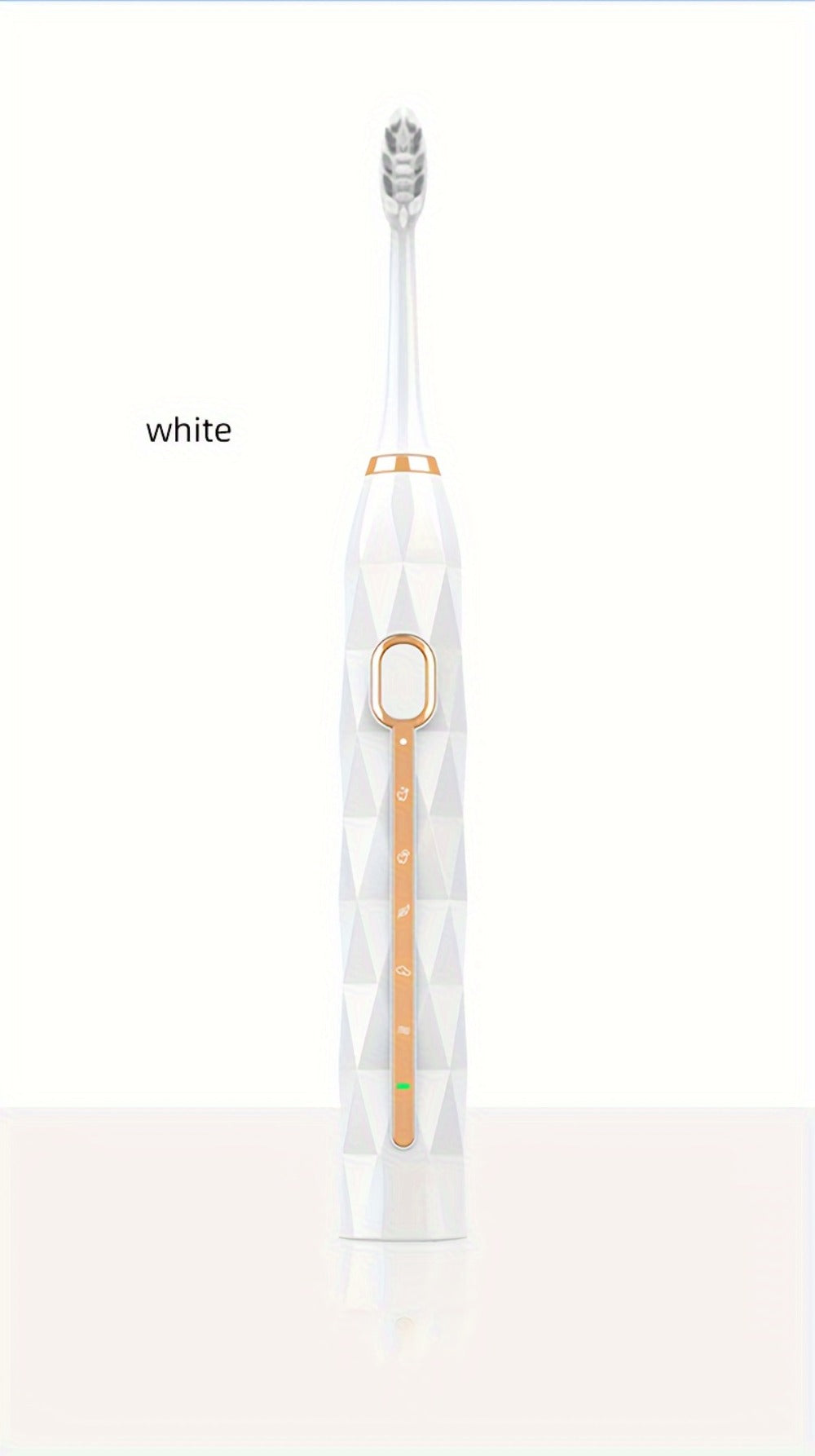 IPX8 Sonic Electric Toothbrush with 8 Replacement Brush Heads – Metal Shaft, USB Rechargeable 500mAh, Travel Case & Holder — 