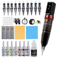 Tattoo Machine Kit INKSOUL TM-94 Wireless Rotary Pen with 1500mAh Supply, 10 Cartridges, 7 Inks and Mixing Cups — image 8