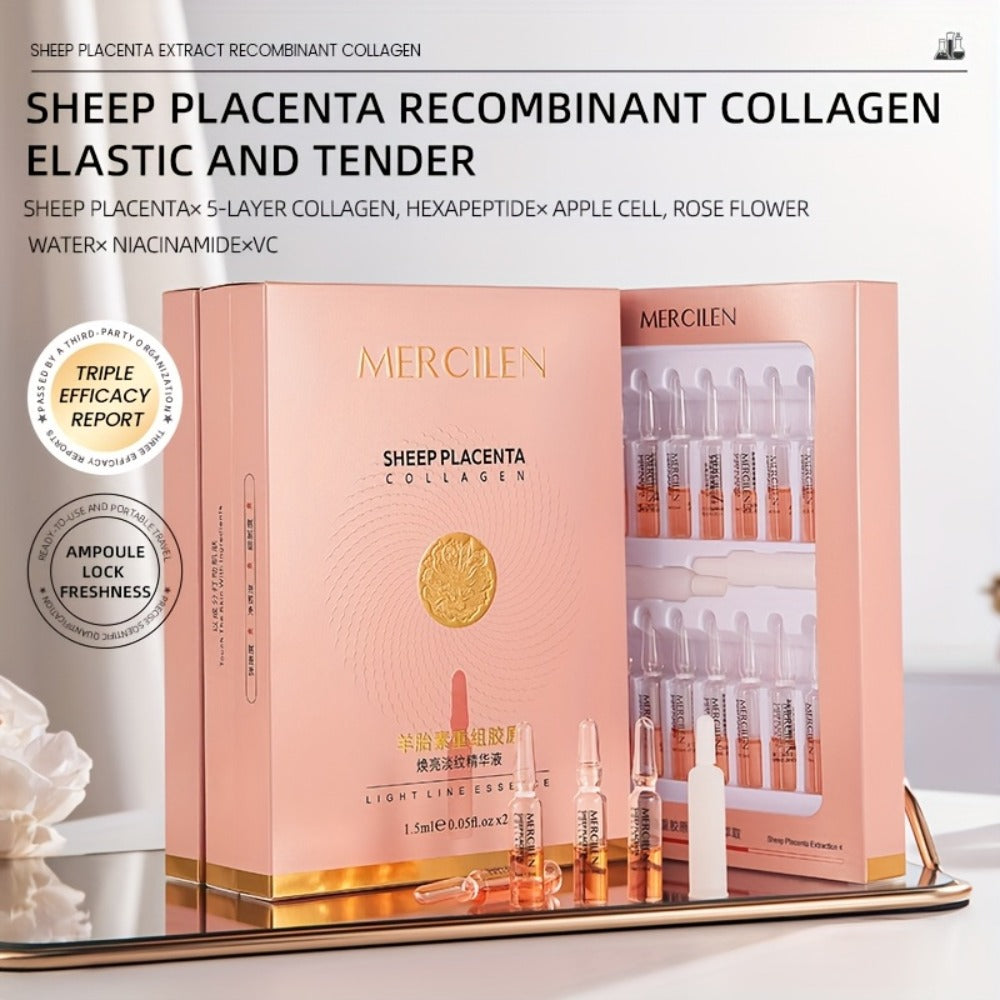 Collagen Glycerin Face Serum 1.42oz Alcohol Free Fragrance Free Gentle Daily Serum for Normal Sensitive Skin Unisex Skincare 