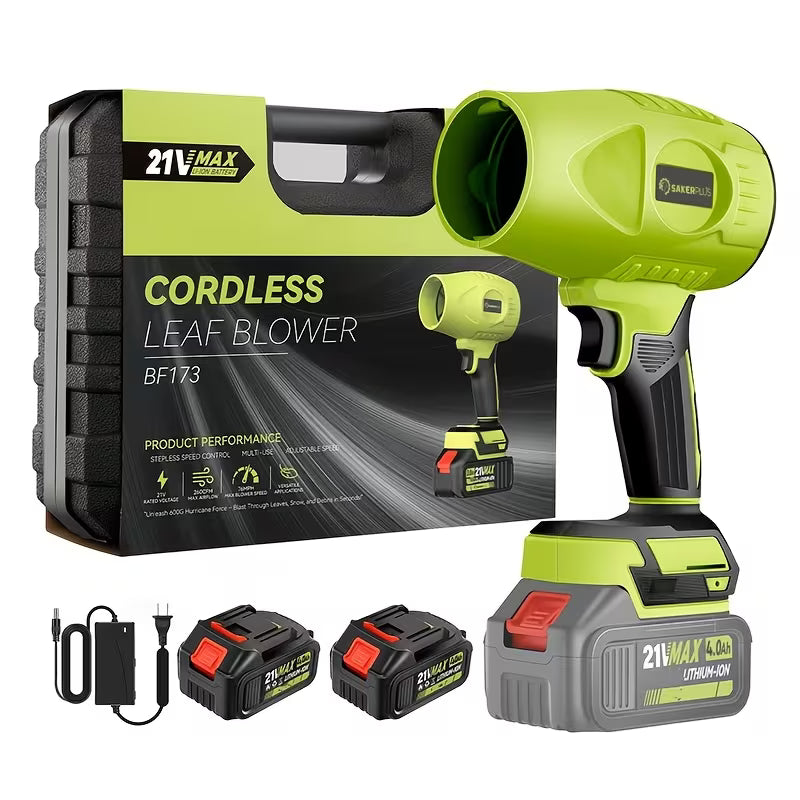 Cordless High-Pressure Jet Dry Leaf Blower and Mini Air Duster
