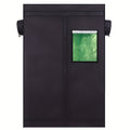 Grow Tent 120x60x180cm Hydroponic Indoor Plant Tent Dismountable with Observation Window, Black — image 1