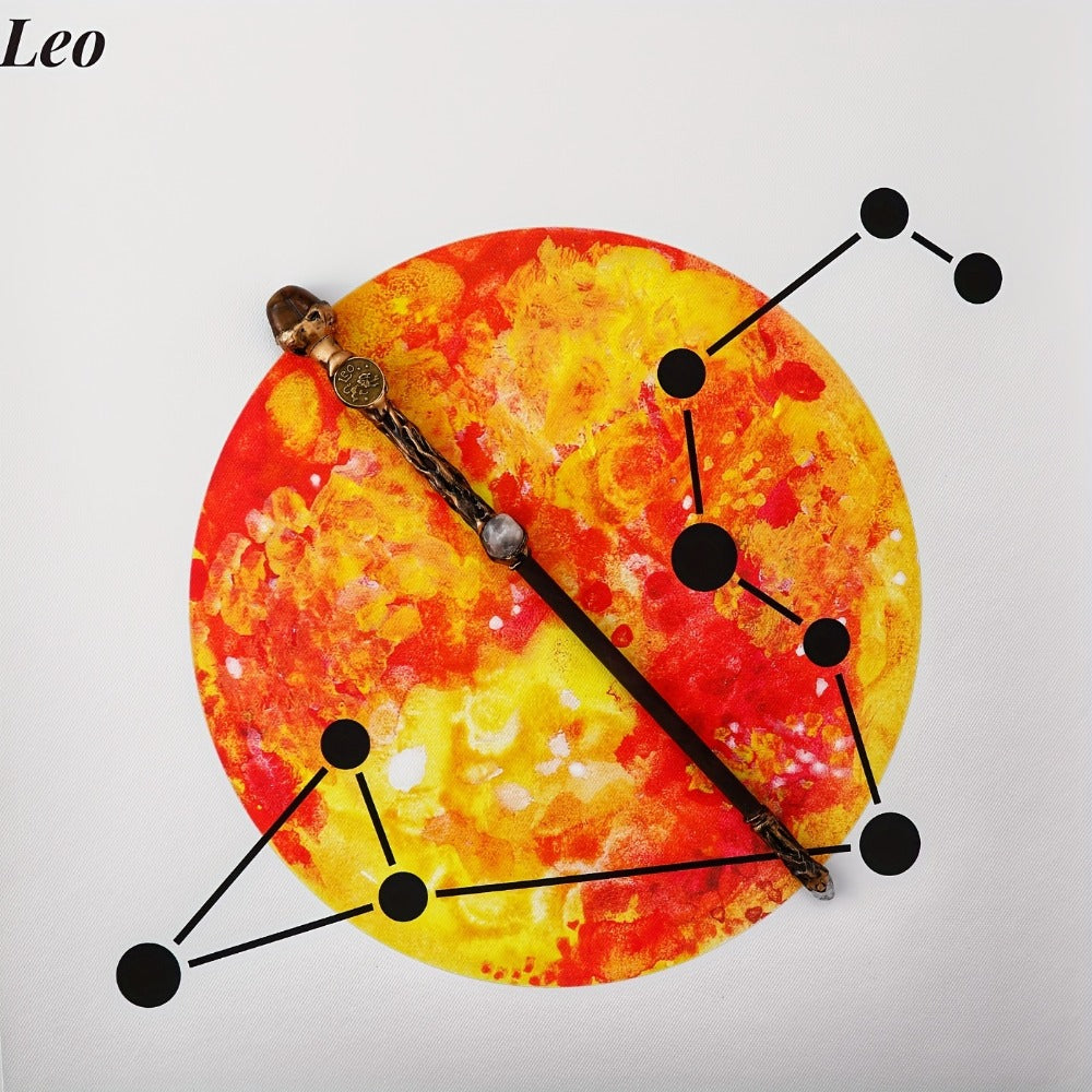 Zodiac Crystal Magic Wand with Gift Box – Handmade Astrology Wand All 12 Signs Aries Taurus Gemini Cancer Leo Virgo Libra Sco