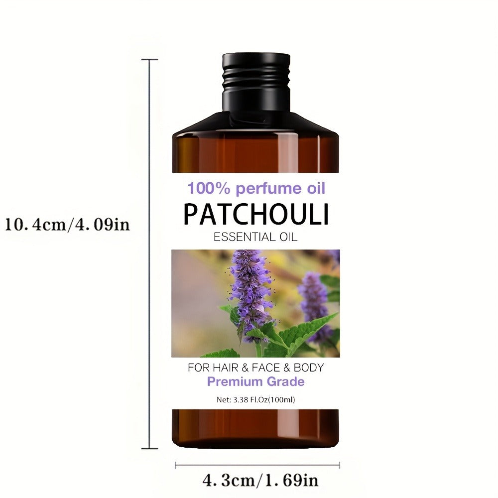 Essential Oil for Diffuser, Patchouli Earthy Woody Aroma in 52ml Bottle for Diluted Topical, Diffuser and Humidifier Use — im