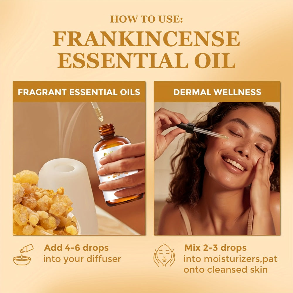 120ml Essential Oil Bottle with Frankincense, Lemon, Lemongrass or Rosemary Labels and 1- or 2-Bottle Options — image 10