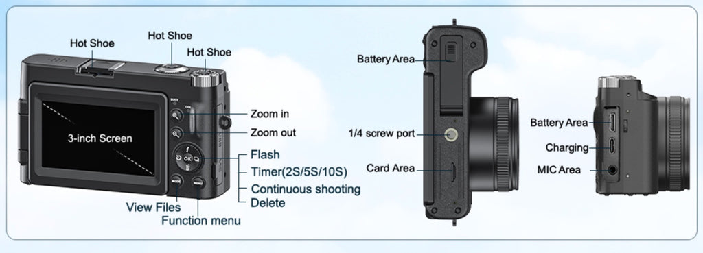 HD Digital Camcorder With Flip Screen And High-definition Recording