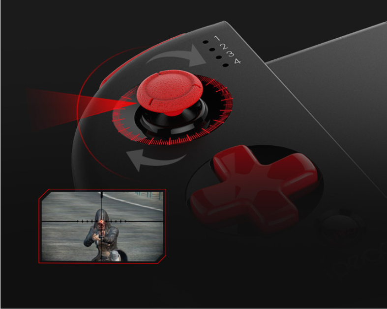 Red Samurai Retractable Bluetooth Handle Eats Chicken