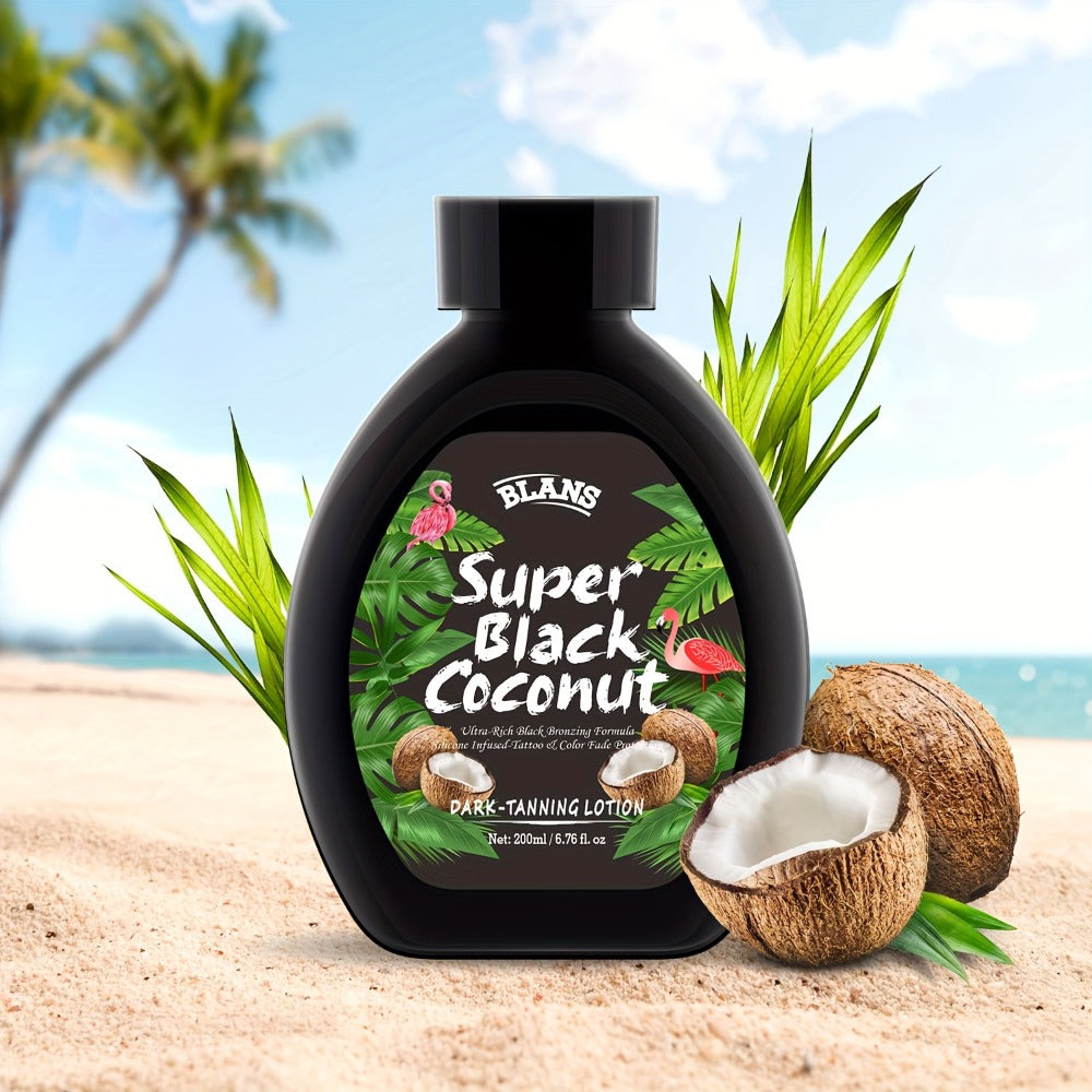 Sunless Tanning Cream with Coconut Natural Glow Bronzing Lotion Alcohol-Free BPA-Free for All Skin Types Medium Skin Tone Dai