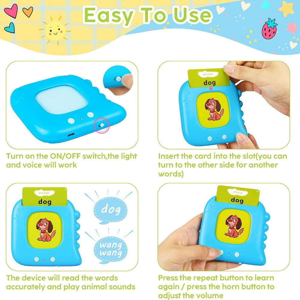 Talking Flash Cards for Kids 224 & 510 Words, Electronic Language Learning Device for Preschoolers Ages 3-6 — image 9
