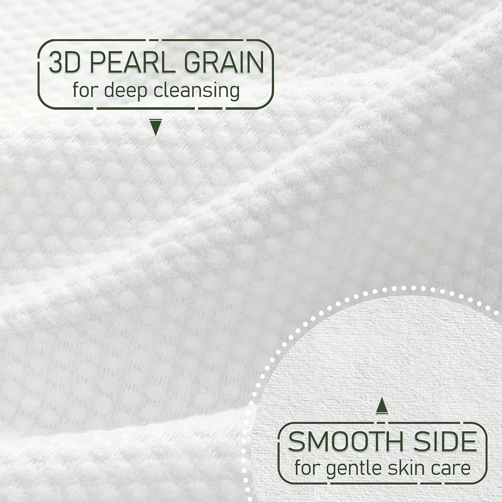 Disposable Facial Towels Bamboo Viscose Fiber Extra Thick Soft Cleansing Makeup Removal Face Towels for Sensitive Skin Travel