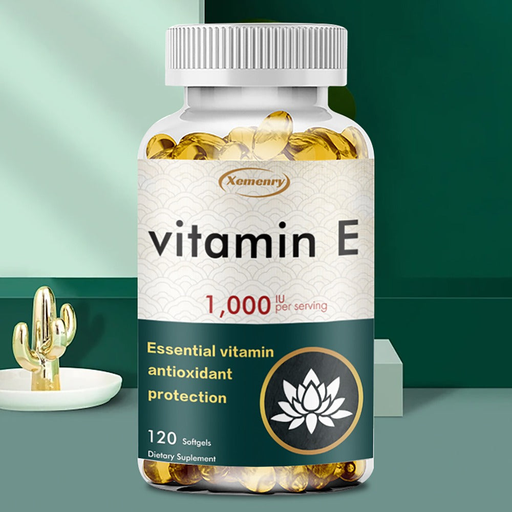 Vitamin E 1000IU Softgels 120 Count High Potency Antioxidant Supplement for Hair, Skin, Nails & Eye Health — image 9