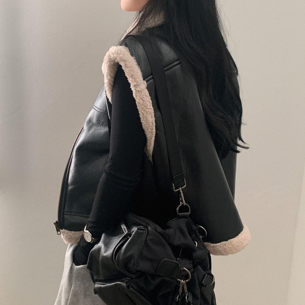 All-match Zipper Vest Jacket Coat For Women