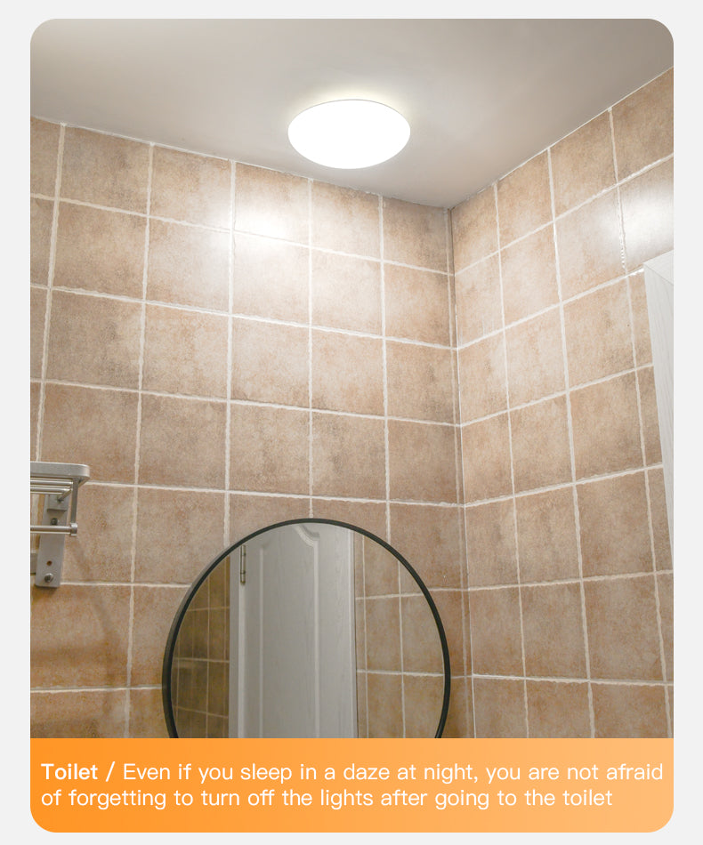 Human Induction Ceiling Lamp Infrared Garage Lamp Cloakroom Balcony Lamp Rechargeable For Easy Installation