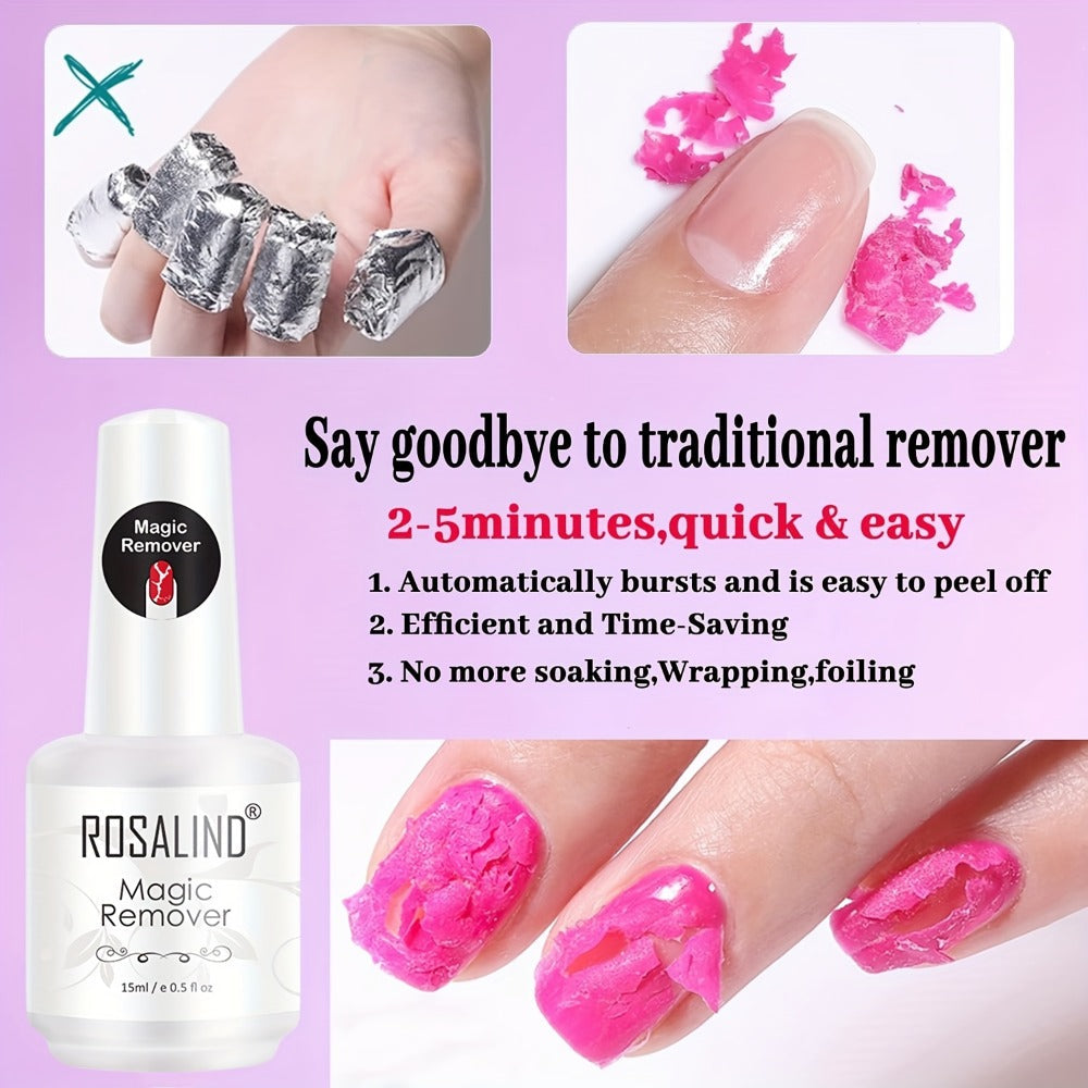 Gel Nail Polish Remover Kit, Formula Removes Gel in 2, 5 Minutes, No Foil or Soaking Needed, Professional — image 3