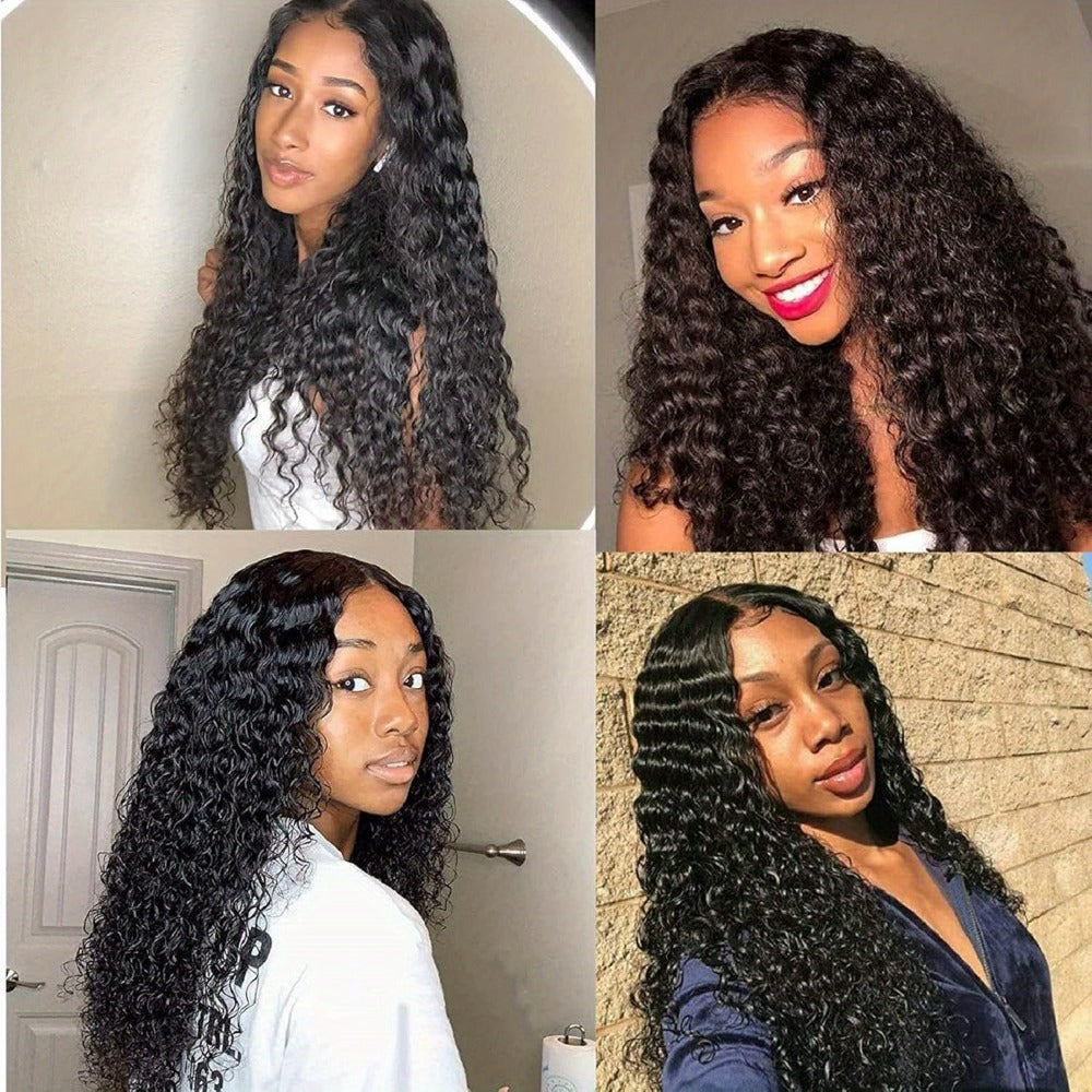 Body Wave Human-Hair 4x4 Lace Closure Wig in Black with Listed 180% Density and Five Length Options — image 7