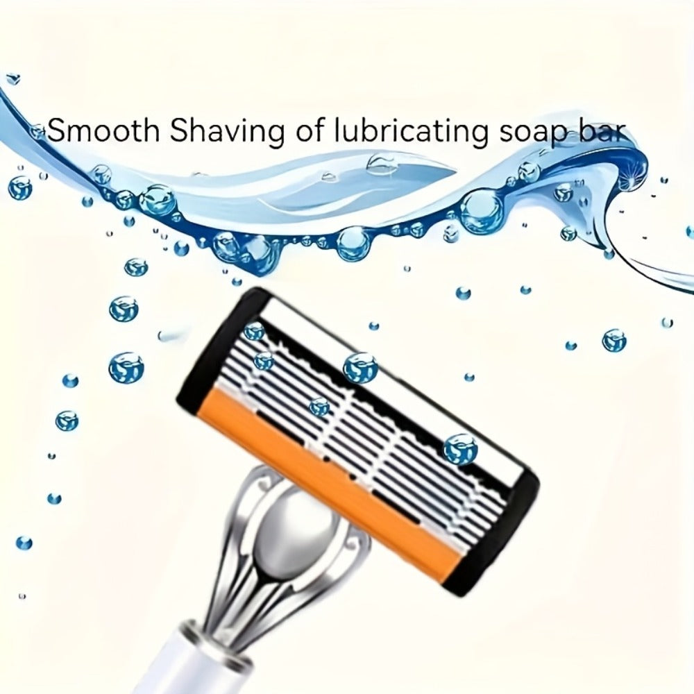 Men's Safety Razor Set 72 Blades 2 Non-Slip Handles Progressive Classic Style Painless Shaving Kit – Close Shave Replacement 